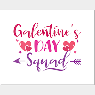 Galentine's Day Squad Women Shirt Happy Galentines Day Posters and Art